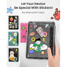 Moko coque pour 7" kindle paperblanc 12e gén 2025/2026 & kindle colorsoft 2024/2025, ultra clair souple et coque arrière paillet