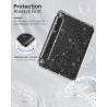 Moko coque pour 7" kindle paperblanc 12e gén 2025/2026 & kindle colorsoft 2024/2025, ultra clair souple et coque arrière paillet