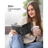Moko coque pour 7" kindle paperblanc 12e gén 2025/2026 & kindle colorsoft 2024/2025, ultra clair souple et coque arrière paillet