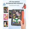 Moko coque pour 7" kindle paperblanc 12e gén 2025/2026 & kindle colorsoft 2024/2025, ultra clair souple et coque arrière paillet