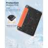 Moko coque pour 7" kindle paperblanc 12e gén 2025/2026 & kindle colorsoft 2024/2025, ultra clair souple et coque arrière paillet