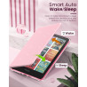 Moko coque pour 7" kindle paperblanc 12e gén 2025/2026 & kindle colorsoft 2024/2025, ultra clair souple et coque arrière paillet
