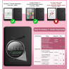 Moko coque pour 7" kindle paperblanc 12e gén 2025/2026 & kindle colorsoft 2024/2025, ultra clair souple et coque arrière paillet