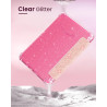 Moko coque pour 7" kindle paperblanc 12e gén 2025/2026 & kindle colorsoft 2024/2025, ultra clair souple et coque arrière paillet