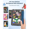 Moko coque pour 7" kindle paperblanc 12e gén 2025/2026 & kindle colorsoft 2024/2025, ultra clair souple et coque arrière paillet