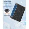 Moko coque pour 7" kindle paperblanc 12e gén 2025/2026 & kindle colorsoft 2024/2025, ultra clair souple et coque arrière paillet