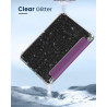 Moko coque pour 7" kindle paperblanc 12e gén 2025/2026 & kindle colorsoft 2024/2025, ultra clair souple et coque arrière paillet