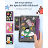 Moko coque pour 7" kindle paperblanc 12e gén 2025/2026 & kindle colorsoft 2024/2025, ultra clair souple et coque arrière paillet