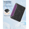 Moko coque pour 7" kindle paperblanc 12e gén 2025/2026 & kindle colorsoft 2024/2025, ultra clair souple et coque arrière paillet
