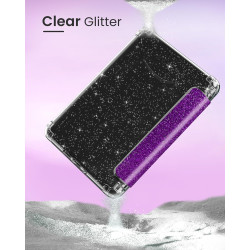 Moko coque pour 7" kindle paperblanc 12e gén 2025/2026 & kindle colorsoft 2024/2025, ultra clair souple et coque arrière paillet