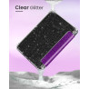 Moko coque pour 7" kindle paperblanc 12e gén 2025/2026 & kindle colorsoft 2024/2025, ultra clair souple et coque arrière paillet