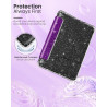 Moko coque pour 7" kindle paperblanc 12e gén 2025/2026 & kindle colorsoft 2024/2025, ultra clair souple et coque arrière paillet
