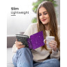 Moko coque pour 7" kindle paperblanc 12e gén 2025/2026 & kindle colorsoft 2024/2025, ultra clair souple et coque arrière paillet