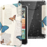 Moko coque pour 7" kindle paperblanc 12e gén 2025/2026 & kindle colorsoft 2024/2025, ultra clair souple et coque arrière paillet