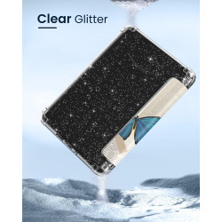 Moko coque pour 7" kindle paperblanc 12e gén 2025/2026 & kindle colorsoft 2024/2025, ultra clair souple et coque arrière paillet