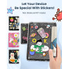 Moko coque pour 7" kindle paperblanc 12e gén 2025/2026 & kindle colorsoft 2024/2025, ultra clair souple et coque arrière paillet