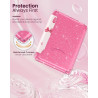 MoKo Étui pour 7" Liseuses 12e Gén 2025/2026 & Kindle Colorsoft 2024/2025, Ultra Clair Souple et Coque Arrière Pailletée en TPU,
