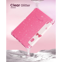 MoKo Étui pour 7" Liseuses 12e Gén 2025/2026 & Kindle Colorsoft 2024/2025, Ultra Clair Souple et Coque Arrière Pailletée en TPU,