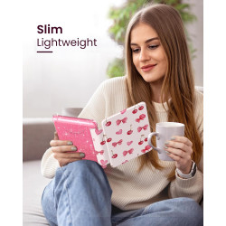 MoKo Étui pour 7" Liseuses 12e Gén 2025/2026 & Kindle Colorsoft 2024/2025, Ultra Clair Souple et Coque Arrière Pailletée en TPU,