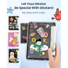 Moko coque pour 7" kindle paperblanc 12e gén 2025/2026 & kindle colorsoft 2024/2025, ultra clair souple et coque arrière paillet