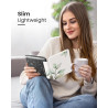 Moko coque pour 7" kindle paperblanc 12e gén 2025/2026 & kindle colorsoft 2024/2025, ultra clair souple et coque arrière paillet
