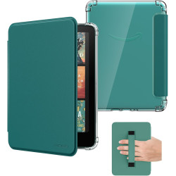 Moko coque pour 7" kindle paperblanc 12e gén 2025/2026 & kindle colorsoft 2024/2025, ultra clair souple et coque arrière paillet