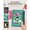 Moko coque pour 7" kindle paperblanc 12e gén 2025/2026 & kindle colorsoft 2024/2025, ultra clair souple et coque arrière paillet
