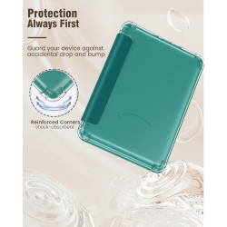 Moko coque pour 7" kindle paperblanc 12e gén 2025/2026 & kindle colorsoft 2024/2025, ultra clair souple et coque arrière paillet