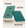 Moko coque pour 7" kindle paperblanc 12e gén 2025/2026 & kindle colorsoft 2024/2025, ultra clair souple et coque arrière paillet