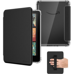 Moko coque pour 7" kindle paperblanc 12e gén 2025/2026 & kindle colorsoft 2024/2025, ultra clair souple et coque arrière paillet