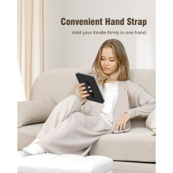 Moko coque pour 7" kindle paperblanc 12e gén 2025/2026 & kindle colorsoft 2024/2025, ultra clair souple et coque arrière paillet