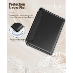Moko coque pour 7" kindle paperblanc 12e gén 2025/2026 & kindle colorsoft 2024/2025, ultra clair souple et coque arrière paillet