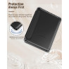 Moko coque pour 7" kindle paperblanc 12e gén 2025/2026 & kindle colorsoft 2024/2025, ultra clair souple et coque arrière paillet