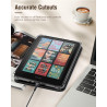 Moko coque pour 7" kindle paperblanc 12e gén 2025/2026 & kindle colorsoft 2024/2025, ultra clair souple et coque arrière paillet