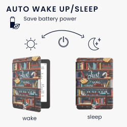 kwmobile Étui Compatible avec Kobo Aura Edition 2 Coque - Étui à Rabat magnétique Tablette eReader Similicuir - Multicolore