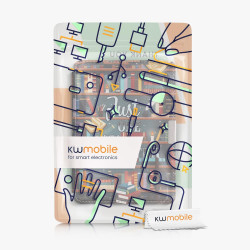 kwmobile Étui Compatible avec Kobo Aura Edition 2 Coque - Étui à Rabat magnétique Tablette eReader Similicuir - Multicolore