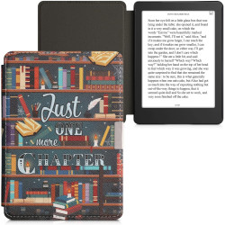 kwmobile Étui Compatible avec Kobo Aura Edition 2 Coque - Étui à Rabat magnétique Tablette eReader Similicuir - Multicolore