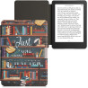 kwmobile Étui Compatible avec Kobo Aura Edition 2 Coque - Étui à Rabat magnétique Tablette eReader Similicuir - Multicolore