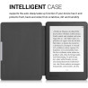 kwmobile Étui Compatible avec Kobo Aura Edition 2 Coque - Étui à Rabat magnétique Tablette eReader Similicuir - Marron-Marron Cl