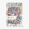 kwmobile Étui Compatible avec Kobo Aura Edition 2 Coque - Étui à Rabat magnétique Tablette eReader Similicuir - Multicolore
