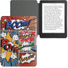 kwmobile Étui Compatible avec Kobo Aura Edition 2 Coque - Étui à Rabat magnétique Tablette eReader Similicuir - Multicolore