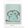 kwmobile Étui Compatible avec Kobo Aura Edition 2 Coque - Étui à Rabat magnétique Tablette eReader Similicuir - Turquoise-Marron