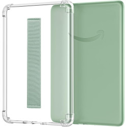 MoKo Coque Compatible avec 6" Liseuses Kindle 11e Génération(Modèle 2024/2022), Étui Protection Mince Flexible TPU avec Dragonne