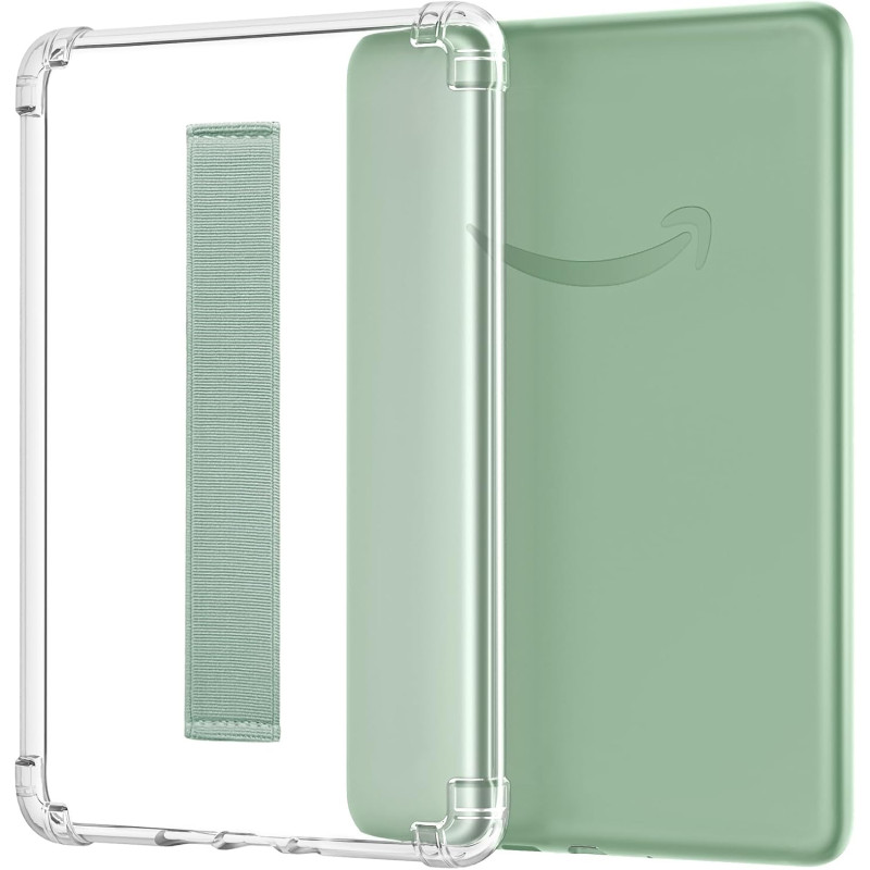 MoKo Coque Compatible avec 6" Liseuses Kindle 11e Génération(Modèle 2024/2022), Étui Protection Mince Flexible TPU avec Dragonne