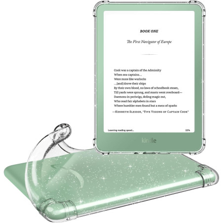 MoKo Étui Compatible avec 6" All-New Kindle (11th Generation-2022 Release), Housse de Protection Premium Flexible en TPU, Coque 