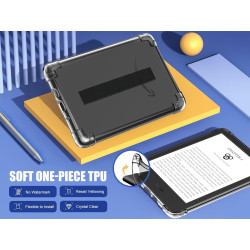 MoKo Coque Compatible avec 6" Liseuses Kindle 11e génération(Modèle 2022), Étui Protection Mince Flexible TPU avec Dragonne, Hou