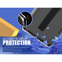 MoKo Coque Compatible avec 6" Liseuses Kindle 11e génération(Modèle 2022), Étui Protection Mince Flexible TPU avec Dragonne, Hou