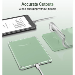 MoKo Transparent Étui pour 6" Kindle (11th Génération Modèle 2022), Housse de Protection Premium Flexible en TPU, DIY Clair Coqu