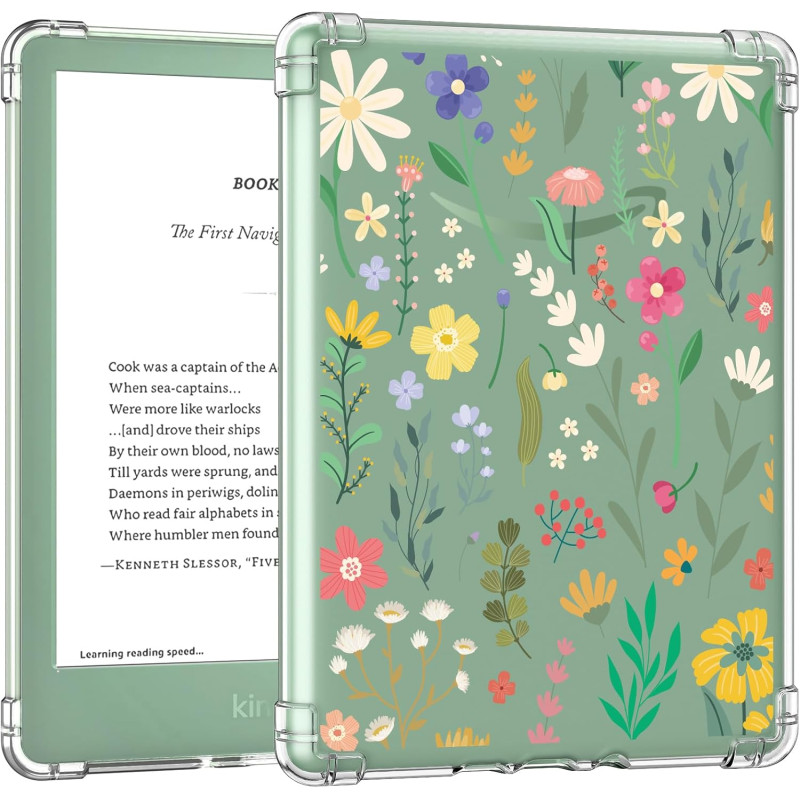 MoKo Étui Compatible avec 6" All-New Kindle (11th Generation-2022 Release), Housse de Protection Premium Flexible en TPU, Coque 