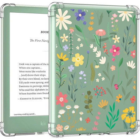 MoKo Étui Compatible avec 6" All-New Kindle (11th Generation-2022 Release), Housse de Protection Premium Flexible en TPU, Coque 